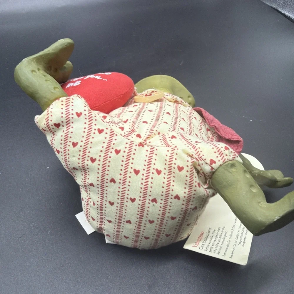 Valentino Frog Shelf Sitter Russ Berrie Kathleen Kelly's Frog 422L‎ With Tag VTG